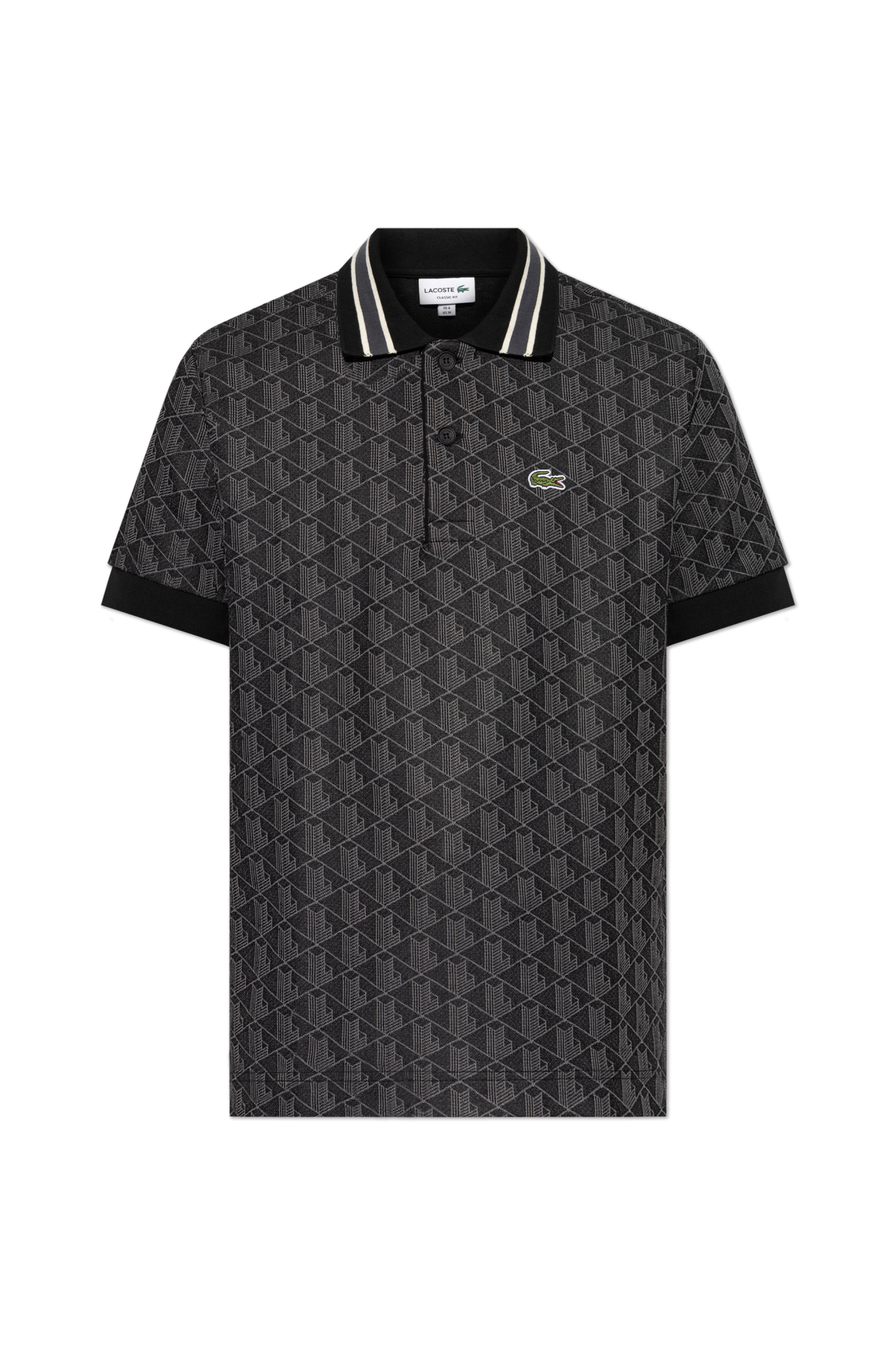 Black Polo with Monogram Lacoste - Vitkac AS